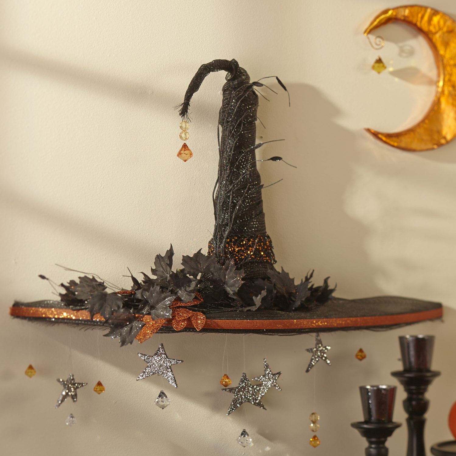 Witch Hat & Moon Wall Art - FloraCraft